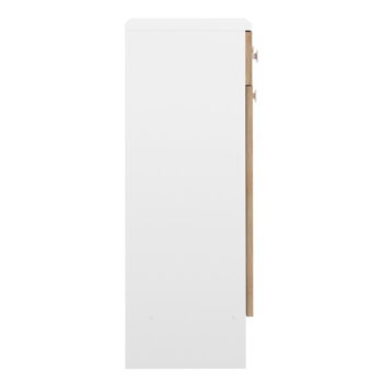 Biela nízka kúpeľňová skrinka v dekore duba 60x82 cm Combi - TemaHome - Image 6