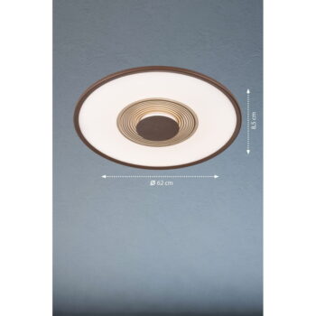 Bielo-hnedé stmievateľné LED stropné svietidlo na diaľkové ovládanie ø 62 cm Veit – Fischer & Honsel - Image 3
