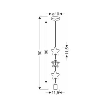 Žlto-biele detské svietidlo s kovovým tienidlom Single - Candellux Lighting - Image 3