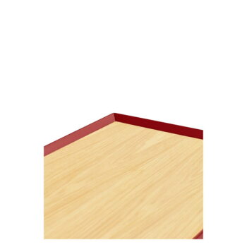 Červená nízka komoda v dekore duba 165x78 cm Arista – Teulat – Obrázok 5