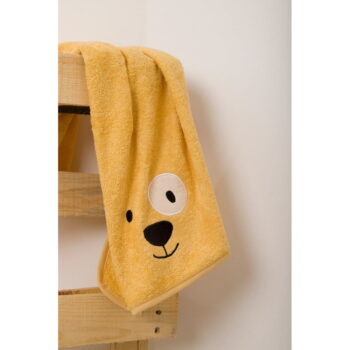 Žltý bavlnený detský uterák 50x75 cm Lucky - Foutastic – Obrázok 3
