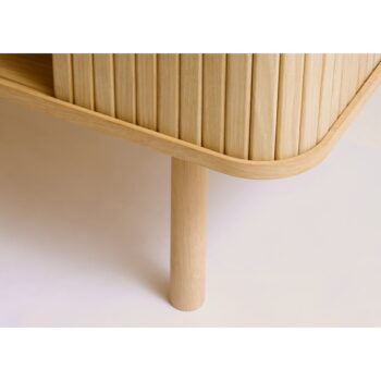 Nízka komoda v dekore duba s posuvnými dverami v prírodnej farbe 76x160 cm Cavo – Unique Furniture – Obrázok 8