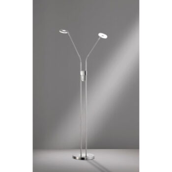 LED stmievateľná stojacia lampa v striebornej farbe (výška 150 cm) Dent – ​​Fischer & Honsel - Image 2