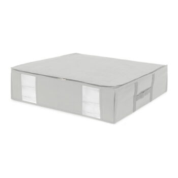 Vákuový/vystužený látkový úložný box na oblečenie 56x56x16,5 cm Granit – Compactor - Image 8