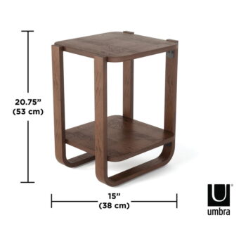 Odkladací stolík z eukalyptového dreva 38x42 cm Bellwood - Umbra - Image 10