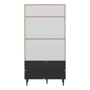 Čierna knižnica v dekore duba 90x180 cm Horizon - TemaHome - Image 8