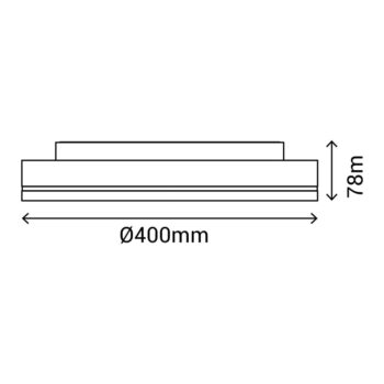 Biele stropné svietidlo SULION Orion, ø 40 cm - Image 6