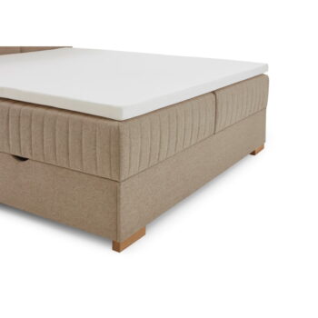 Béžová boxspring posteľ s úložným priestorom 160x200 cm Tambo – Meise Möbel - Image 11