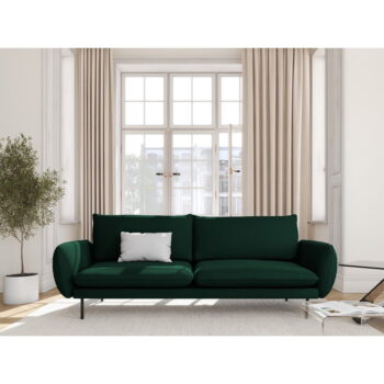 Tmavozelená zamatová pohovka 230 cm Vienna – Cosmopolitan Design - Image 5