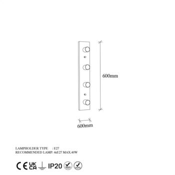 Biele nástenné svietidlo Mirro – Opviq lights - Image 7