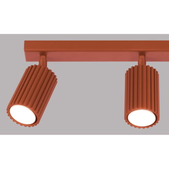 Stropné svietidlo v tehlovej farbe 6,5x45 cm Gleam – Nice Lamps - Image 7