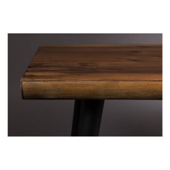 Lavica s čiernymi oceľovými nohami Dutchbone Alagon, dĺžka 140 cm - Image 4