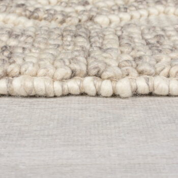 Sivý ručne tkaný koberec s prímesou vlny 80x150 cm Minerals Diamond – Flair Rugs - Image 5