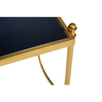 Odkladací stolík so sklenenou doskou 50x56 cm Ackley – Premier Housewares - Image 7