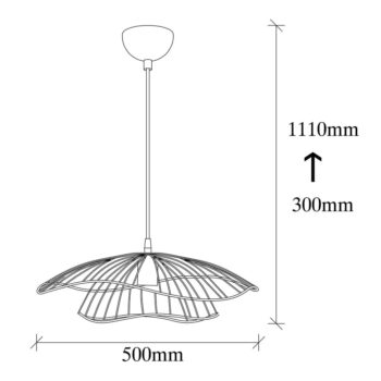 Závesné svietidlo v medenej farbe ø 50 cm Tel – Opviq lights - Image 6