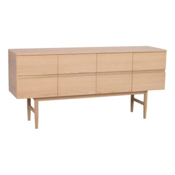 Nízka komoda v dekore duba v prírodnej farbe 160x75 cm Moresby – Rowico – Obrázok 2
