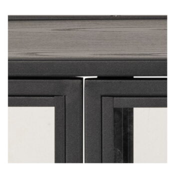 Čierna vitrína v dekore jaseňa 152x86 cm Seaford – Actona – Obrázok 9