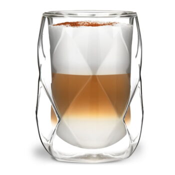 Súprava 2 dvojstenných pohárov na latté Vialli Design Geo, 350 ml - Image 7