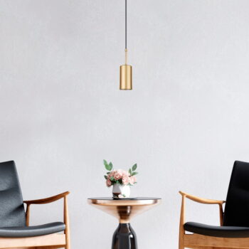 Závesné svietidlo v zlatej farbe Squid Lighting Geo, výška 124 cm - Image 3