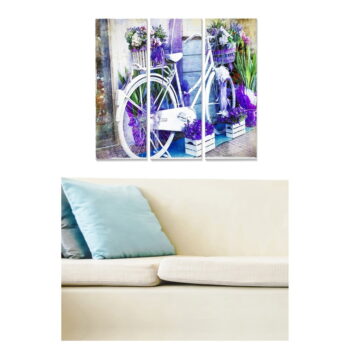 Obrazy v súprave 3 ks 20x50 cm Lavender – Wallity - Image 2