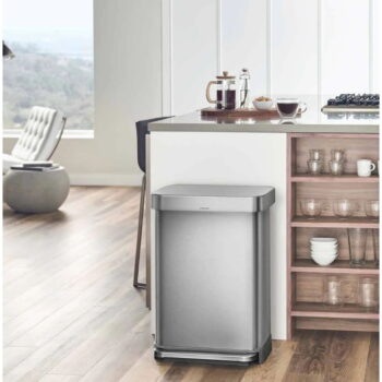 Pedálový oceľový odpadkový kôš 55 l - simplehuman – Obrázok 2