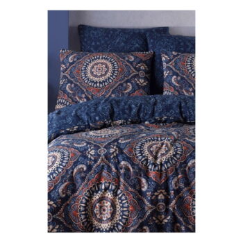Tmavomodré predĺžené obliečky na dvojlôžko 200x220 cm – Mila Home - Image 2