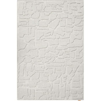 Svetlosivý vlnený koberec 200x300 cm Morphic Dunes – Agnella