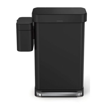 Matne čierna nádoba na kompostovateľný odpad 4 l – simplehuman - Image 4