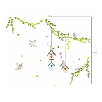 Sada samolepiek Ambiance Birds cages in the Forest – Obrázok 2