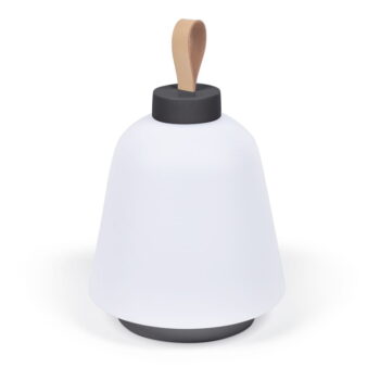 Biela plastová LED stmievateľná stolová lampa (výška 24 cm) Udiya – Kave Home - Image 10