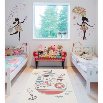 Biely detský koberec 80x140 cm Teddy Sailor – Oyo Concept - Image 2