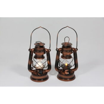 LED lampáš v bronzovej farbe (výška 19 cm) – Hilight – Obrázok 5