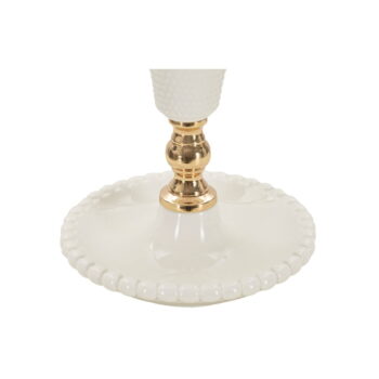 Biela stolová lampa s textilným tienidlom (výška 45 cm) Caserta – Mauro Ferretti - Image 5