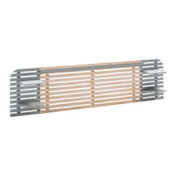 Svetlosivé/prírodné čelo postele z borovicového dreva 240x62 cm Dimas – Marckeric - Image 2