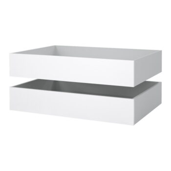 Biele zásuvky pod posteľ v súprave 2 ks 90x190/140x190 cm Naia – Tvilum - Image 8