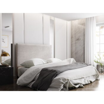 Béžové čelo postele 200x120 cm Natalia – Milo Casa – Obrázok 3