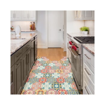 Sada 10 samolepiek na podlahu Ambiance Floor Stickers Hexagons Lorena, 40 × 90 cm – Obrázok 3