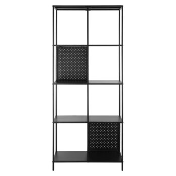 Čierna kovová knižnica 75x180 cm Charleston – Støraa - Image 10