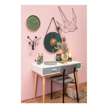 Nástenné zrkladlo s rámom v čiernej farbe PT LIVING Balanced, ø 47 cm – Obrázok 2