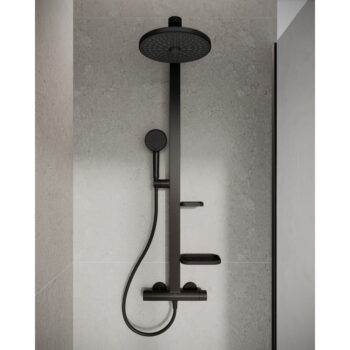 Matne čierna kovová sprchová súprava 111 cm ALU+ – Ideal Standard - Image 3