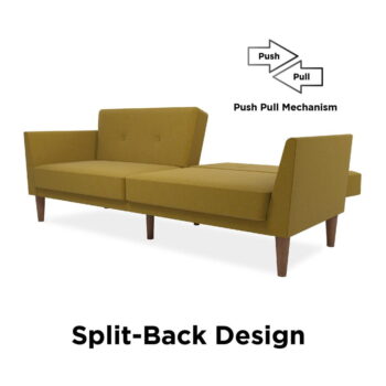 Žltá rozkladacia pohovka 205 cm Regal - Novogratz – Obrázok 8