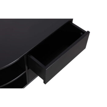 Čierny modulárny TV stolík z borovicového dreva 78x40 cm Finca – WOOOD - Image 10