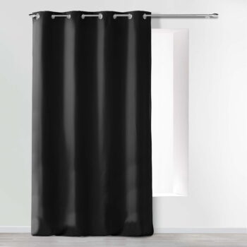 Čierny záves z mikrovlákna 140x280 cm Absolu – douceur d'intérieur