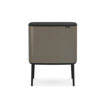 Sivý dotykový oceľový odpadkový kôš na triedený odpad 33 l Bo Touch Bin – Brabantia - Image 6