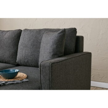 Antracitová rohová pohovka (ľavý roh) Eva – Balcab Home - Image 6