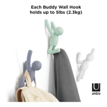 Nástenné plastové háčiky v súprave 3 ks Buddy - Umbra - Image 10