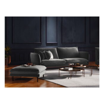 Tmavosivá podnožka Cosmopolitan Design Vienna, 100 × 80 cm - Image 3