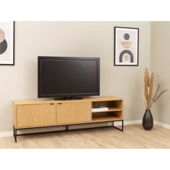 TV stolík v dekore duba v prírodnej farbe 176x57 cm Bali – Tenzo - Image 6