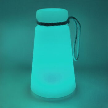 Bielo-hnedá LED stolová lampa (výška 20 cm) Bruno – Fischer & Honsel – Obrázok 3