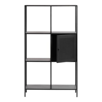 Čierna kovová knižnica 80x138 cm Malibu - Unique Furniture – Obrázok 10